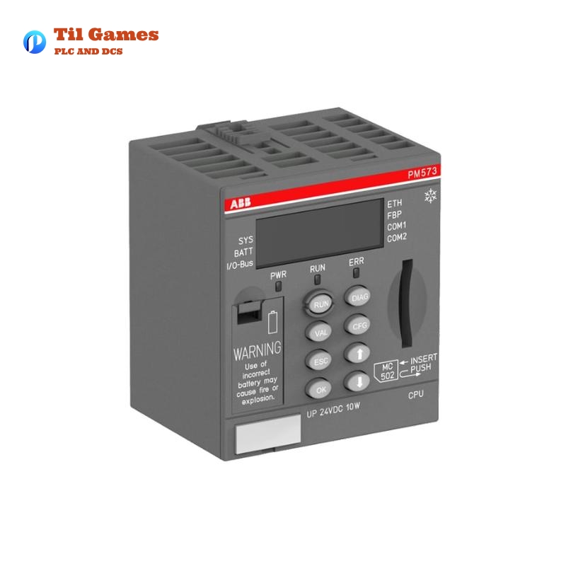 ABB PM573-ETH 1SAP130300R0271 AC500 Programmable Logic Controller