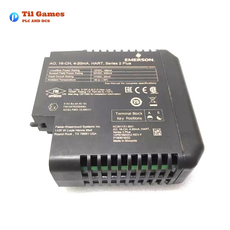 Emerson KC3011X1-BA1 DeltaV Analog Output Module