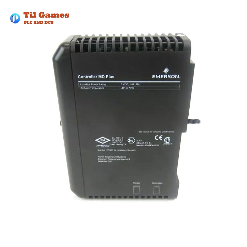 Emerson KJ2003X1-BB1 DeltaV MD Plus Controller Emerson KJ2003X1-BB1 DeltaV MD Plus Controller