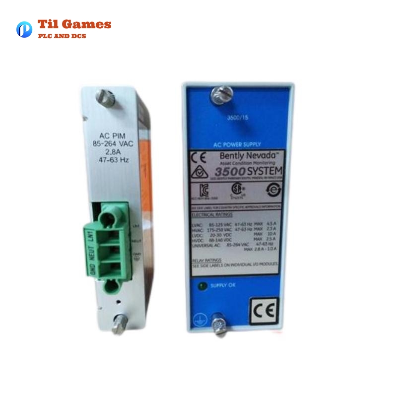 Bently Nevada 3500/15-02-02 AC and DC Power Supply Module