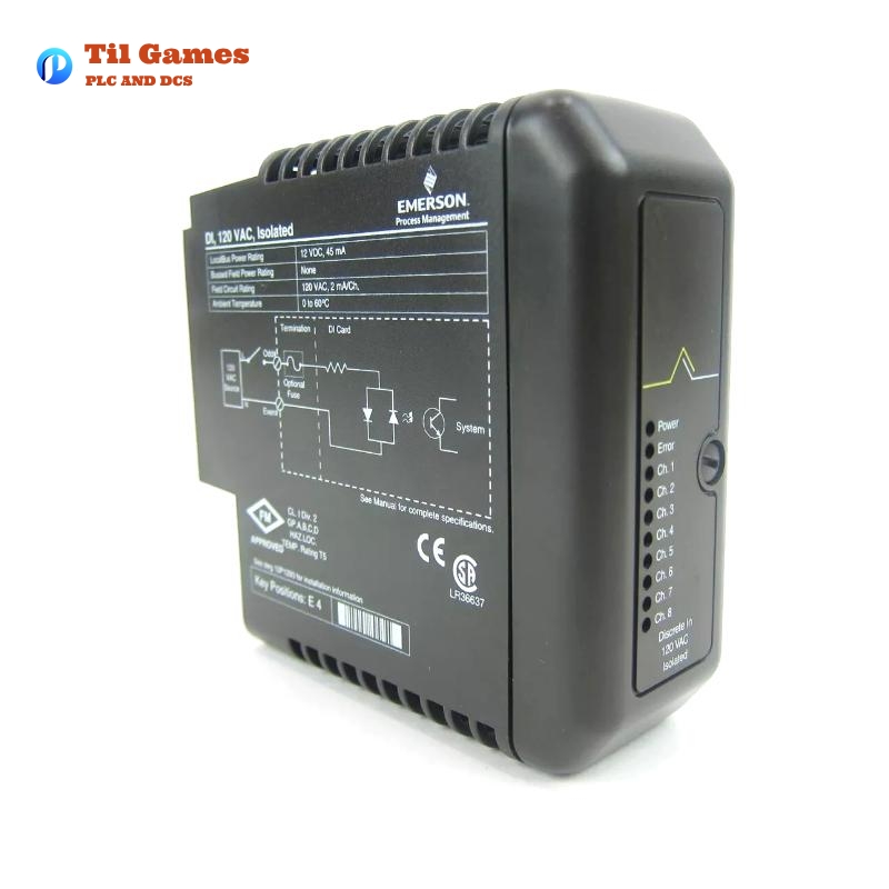 Emerson KJ3001X1-BC1 DeltaV Discrete Input Card