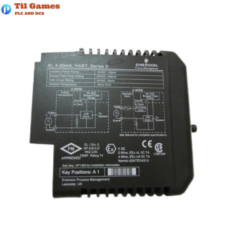 Emerson KJ3222X1-BA1 KJ4001X1-CA1 DeltaV Analog Input Card