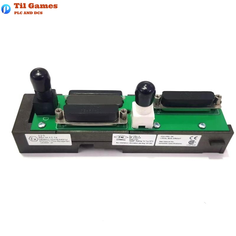 Emerson KJ4001X1-NA1 12P3373X012 DeltaV System Horizontal LocalBus Dual Right Cable Extender