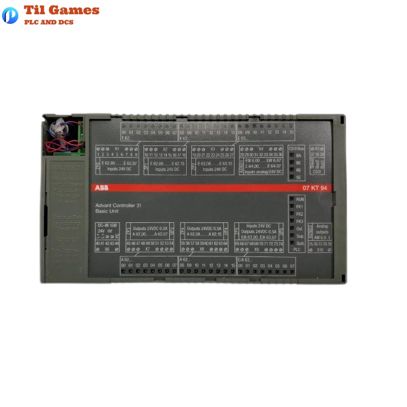 ABB 07KT94 GJR5252100R0101 Advant Controller 31 Basic Unit