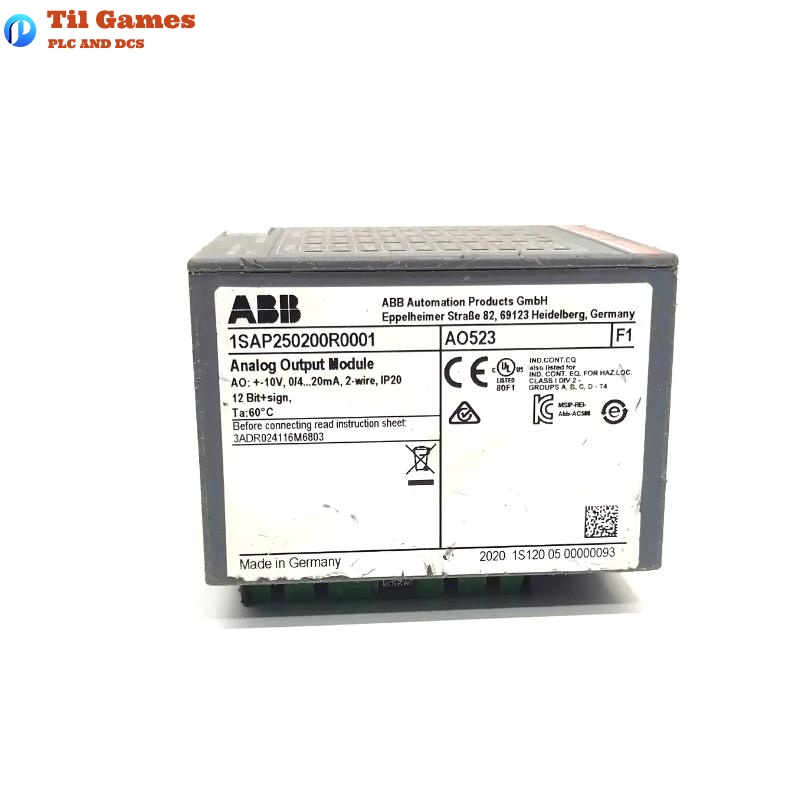 ABB AO523 1SAP250200R0001 S500 Analog Output Module