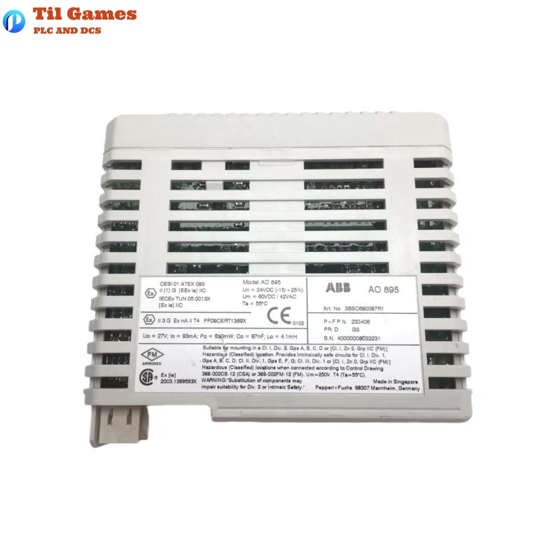 ABB AO895 3BSC690087R1 S800 I/O System Analog Output Module