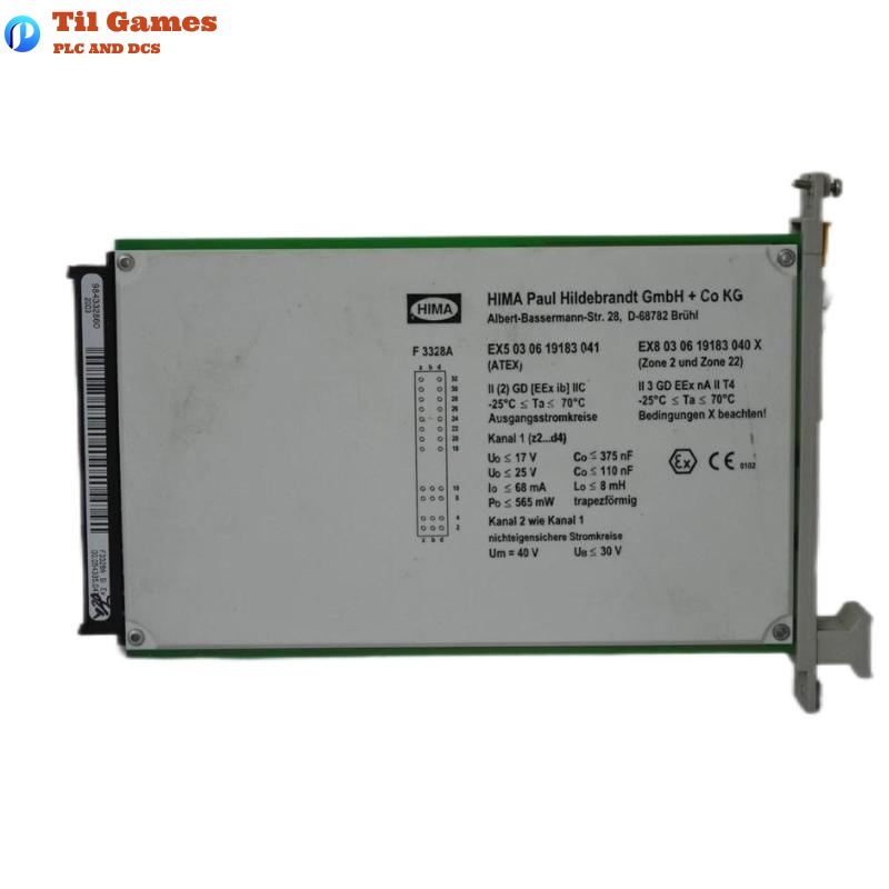 HIMA F3328A 8-Channel Safety System Input Module