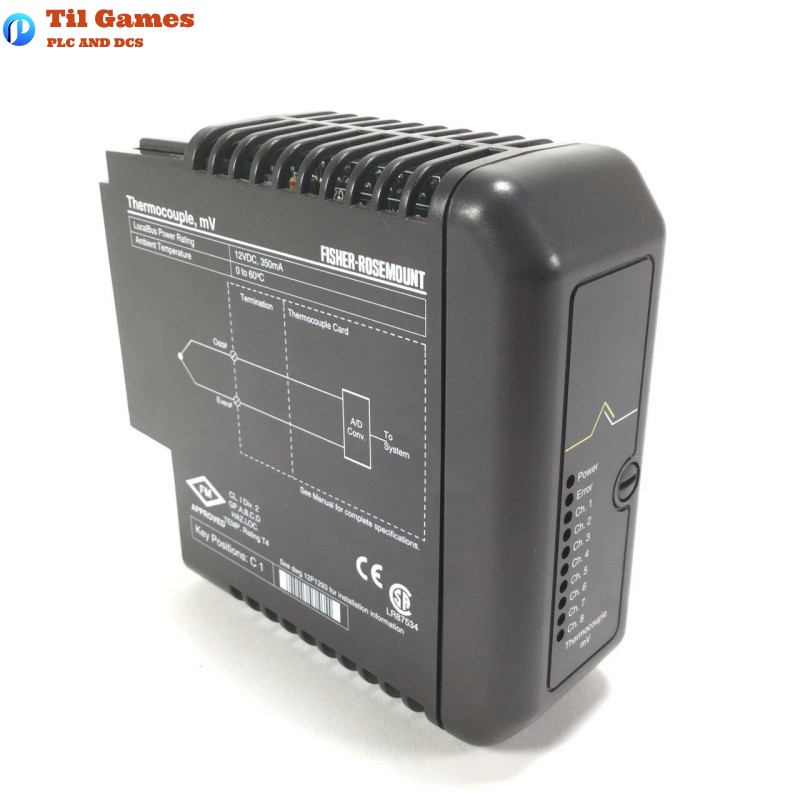 Emerson KJ3002X1-BG2 12P1731X062 DeltaV Thermocouple, mV Card