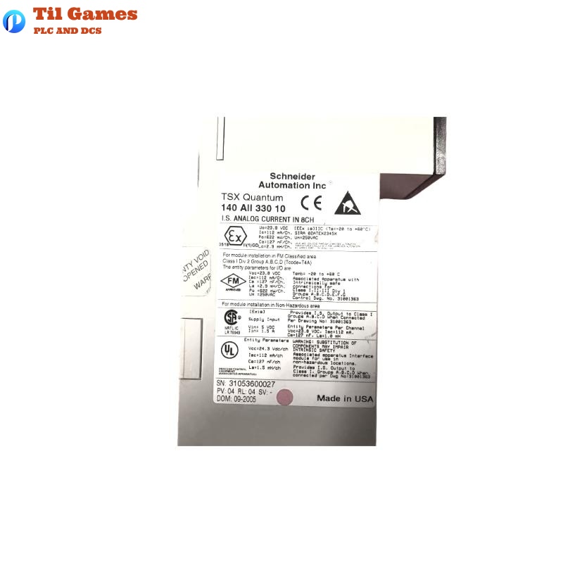 Schneider 140AII33010 Intrinsically Safe Current Input Module