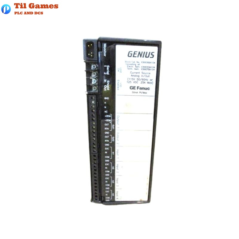 GE IC660BBA104 Genius Analog I/O Block