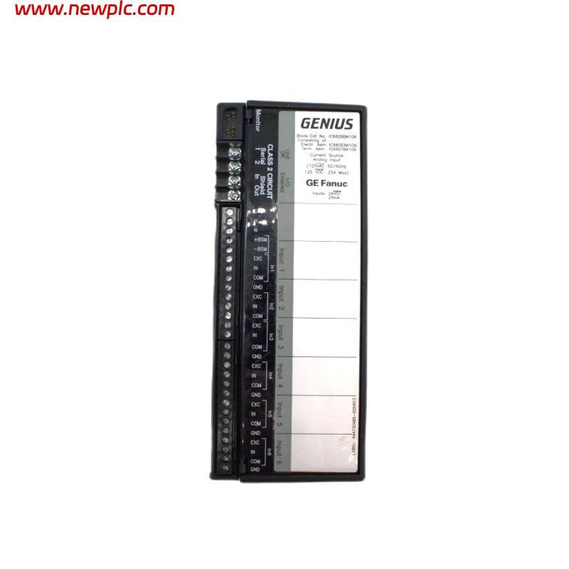 GE IC660BBA106 Genius Analog Input Block