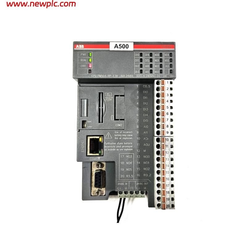 ABB PM564-RP-ETH 1SAP121000R0071 AC500 Programmable Logic Controller (PLC)