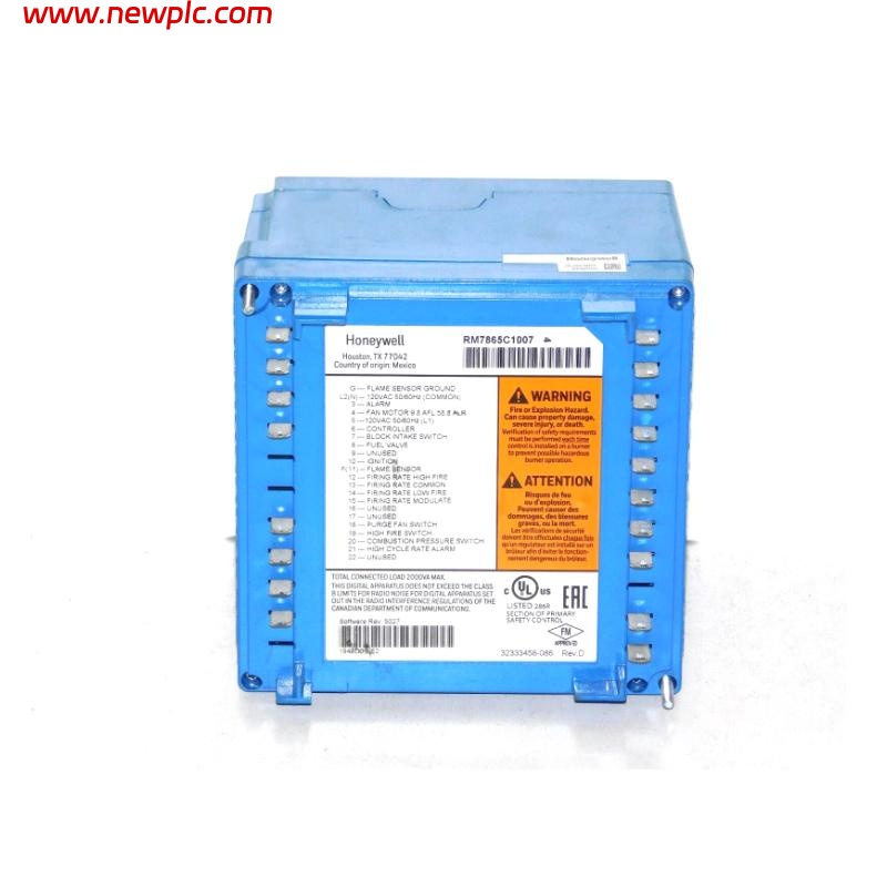 Honeywell RM7865C1007 Burner Control