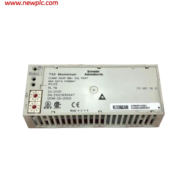 Schneider 170NEF11021 Modbus Plus Communication Adapter
