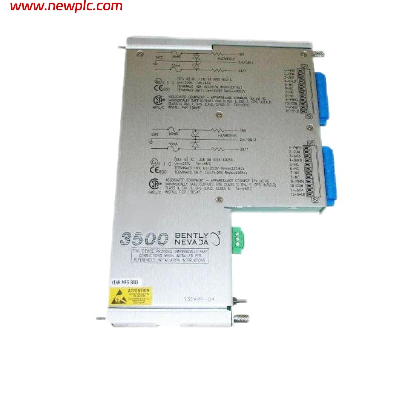 Bently Nevada 3500/40M 176449-01+135489-04 3500 Series Proximitor Monitor