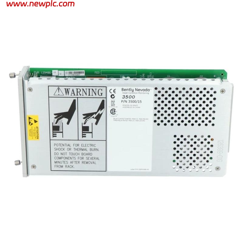 Bently Nevada 3500/15 129486-01 High-voltage DC Power Input Module