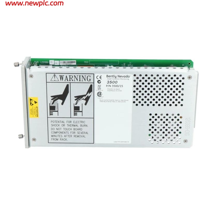 Bently Nevada 3500/15 133292-01 Low Voltage DC Power Supply Module
