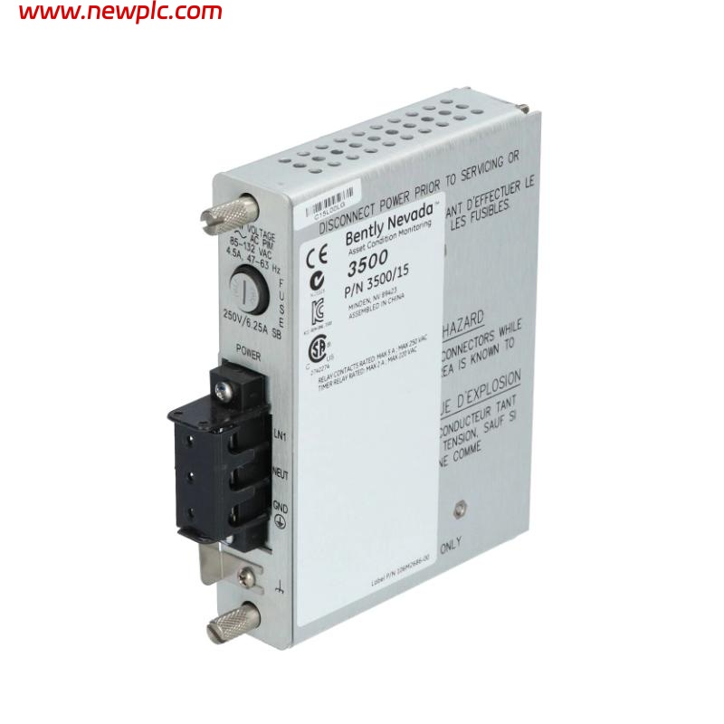 Bently Nevada 3500/15 106M1079-01+125840-02 AC/DC Power Supply Module