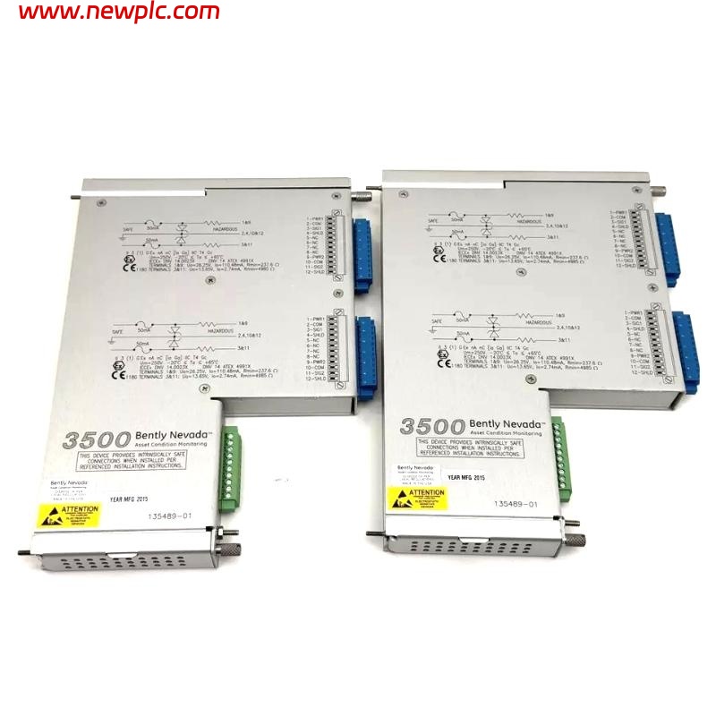 Bently Nevada 3500/42M 176449-02+135489-01 3500 Series Proximitor Seismic Monitor