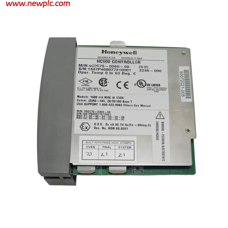 Honeywell 900C75-0360-00 HC900 C75 Redundant Controller CPU