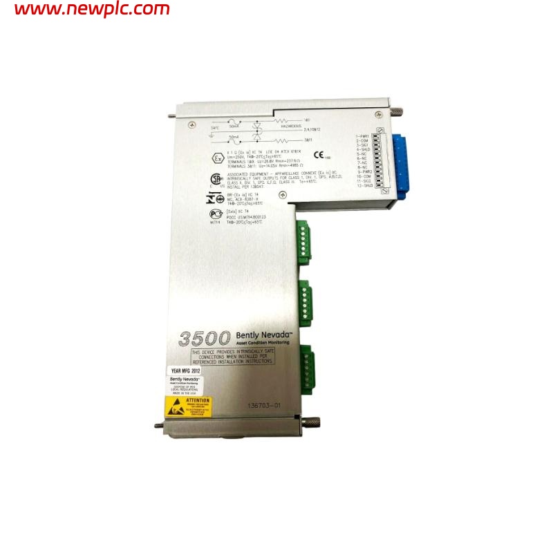 Bently Nevada 3500/50 136703-01 Discrete Internal Isolated I/O Module