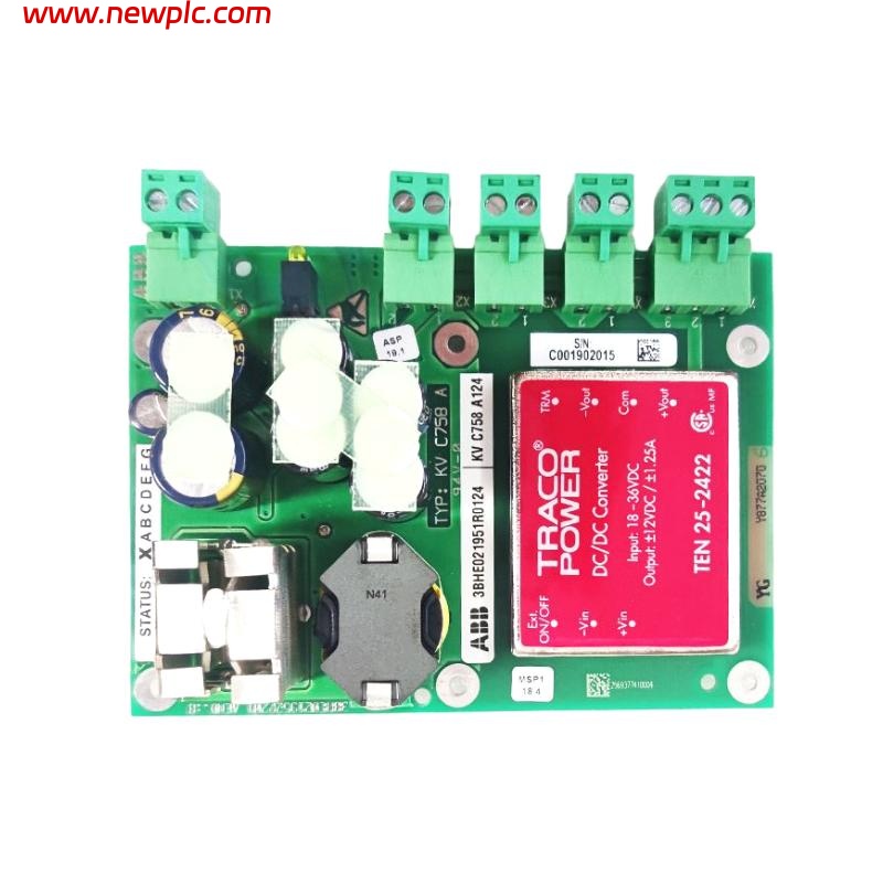 ABB KV C758 A124 3BHE021951R0124 Dual Voltage Sub-Board