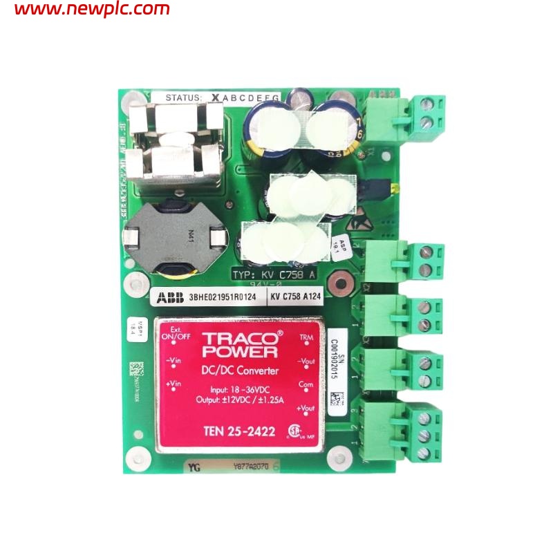ABB KV C758 A124 3BHE021951R0124 Dual Voltage Sub-Board
