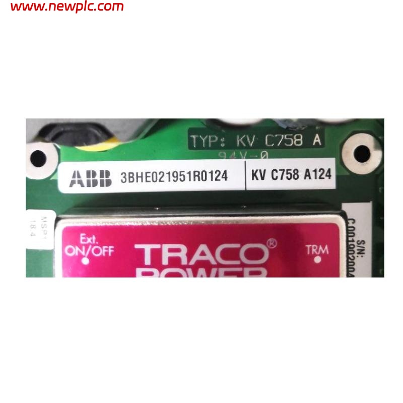 ABB KV C758 A124 3BHE021951R0124 Dual Voltage Sub-Board