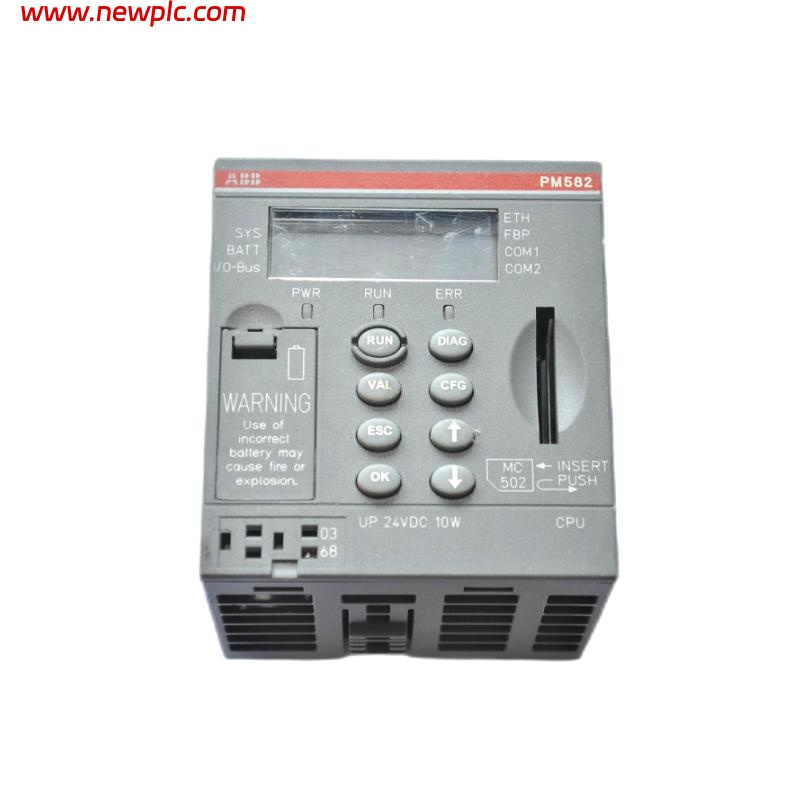 ABB PM582-ETH 1SAP140200R0170 AC500 PLC System Processor Module