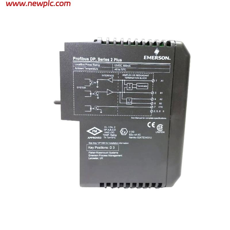 Emerson VE4022 DeltaV M-series Profibus DP Interface Card