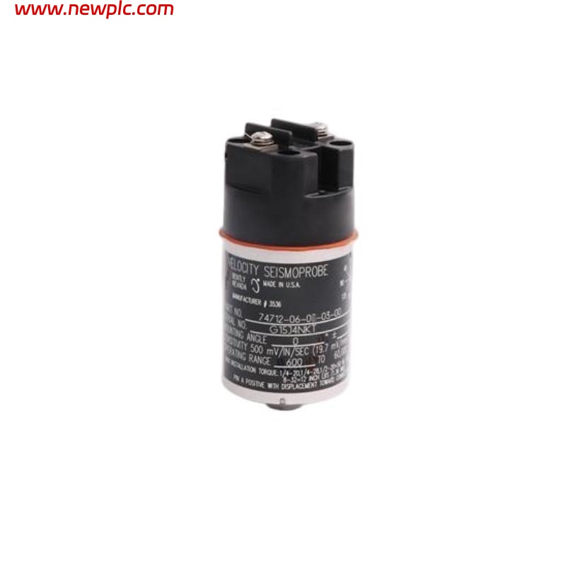 Bently Nevada 74712-06-03-03-00 Earthquake Detector Velocity Sensor