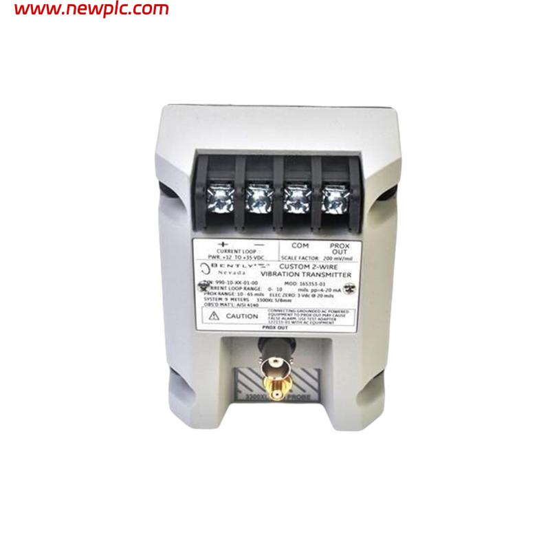 Bently Nevada 990-10-XX-01-05 MOD:165353-01 990 Vibration Transmitter
