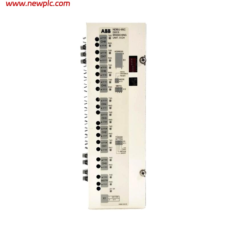 ABB NDBU-95C 64008366D Frequency Converter Fiber Optic Splitter