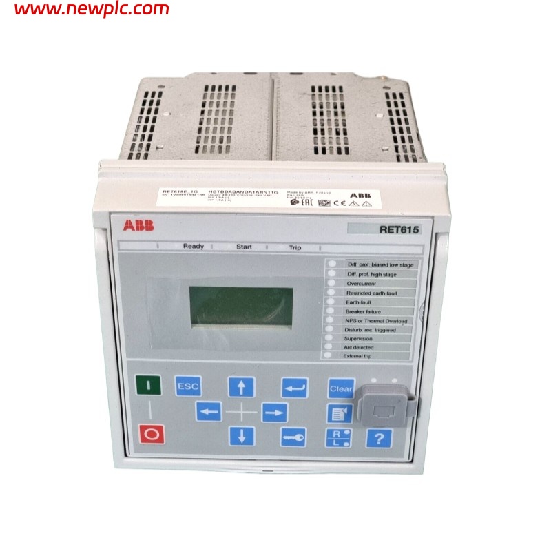 ABB RET615E-1G Transformer Protection and Control Relay