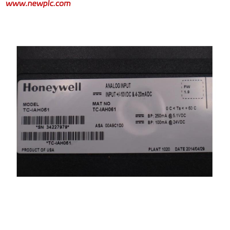 Honeywell TC-IAH061 Experion LS High Level Analog Input Module
