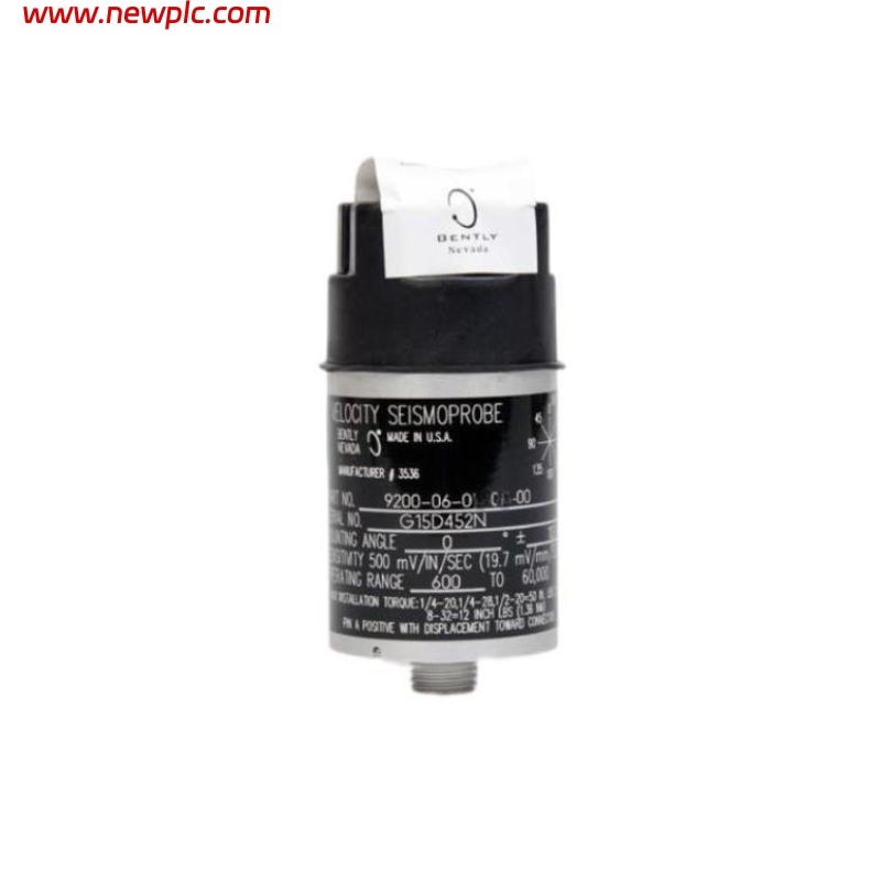 Bently Nevada 9200-06-02-10-00 Dual-Wire Seismic Velocity Sensor