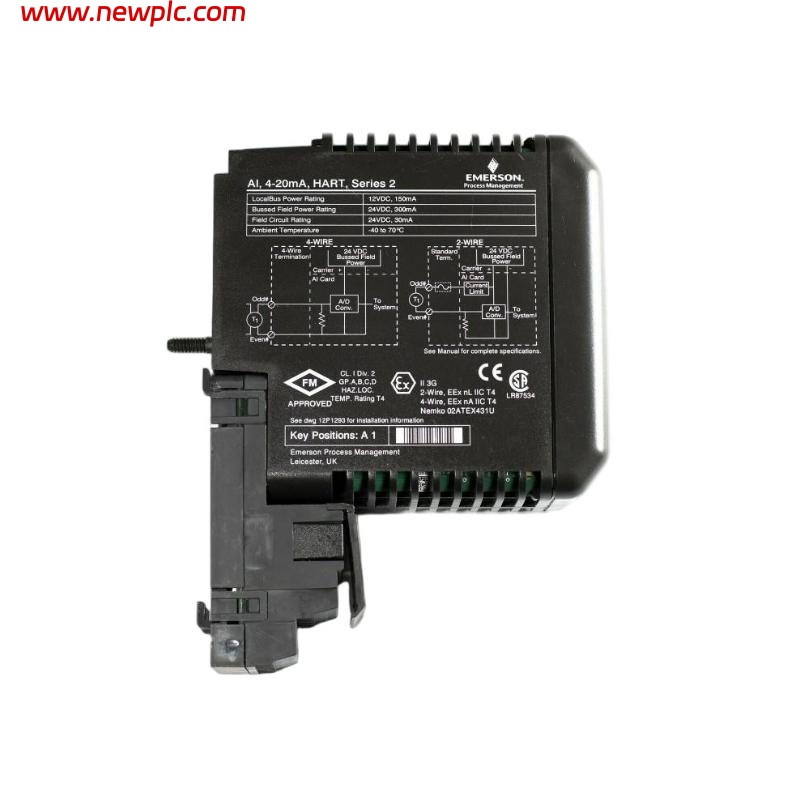 Emerson RE4003S2B3 KJ3222X1-BA1 + KJ4001X1-CC1 Input Module with Terminal Block