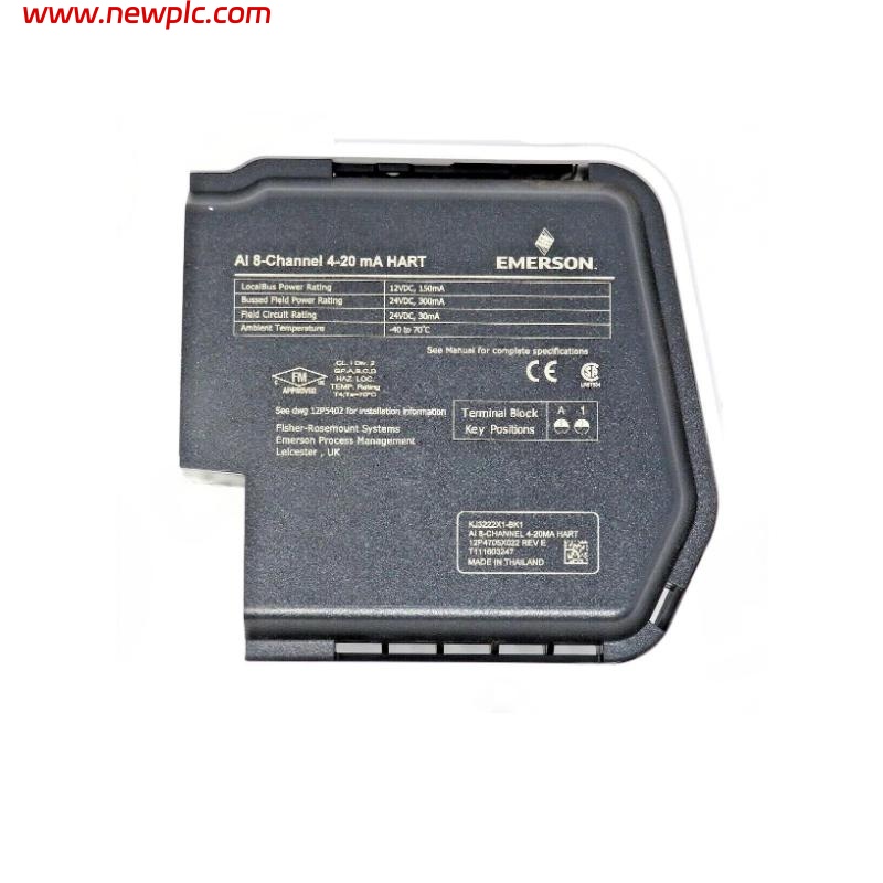 Emerson SE4003S2B5 KJ3222X1-BK1 Input Module with Terminal Block