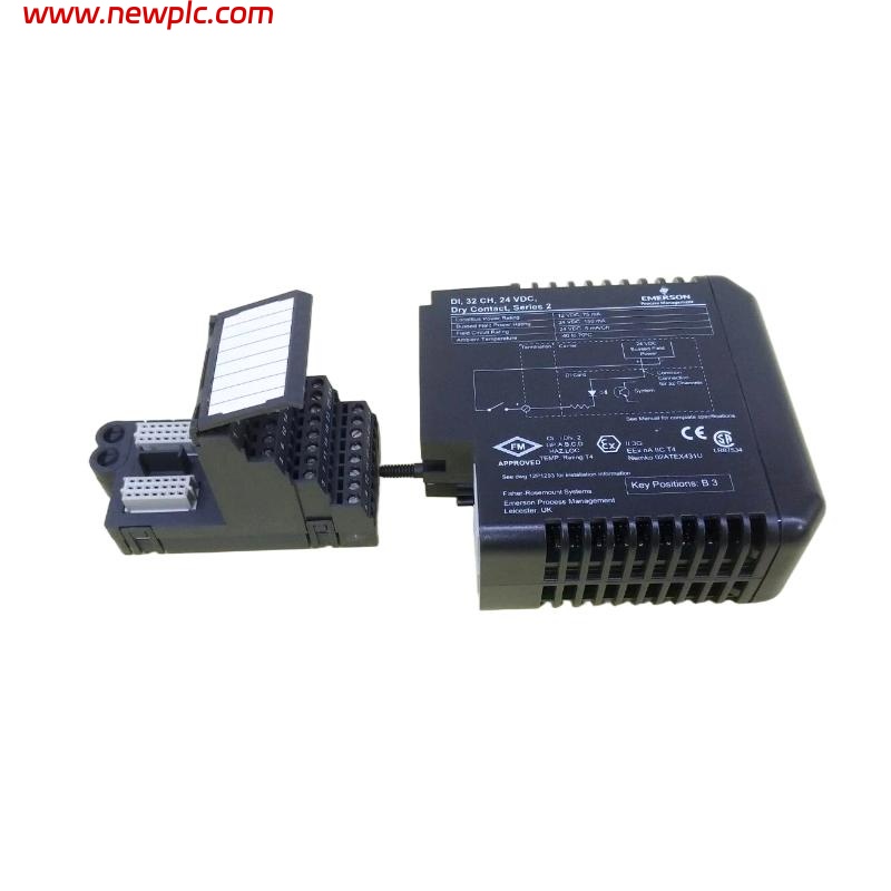 Emerson VE4001S2T2B4 KJ3203X1-BA1 12P3270X022 Input Module with Terminal Blocks