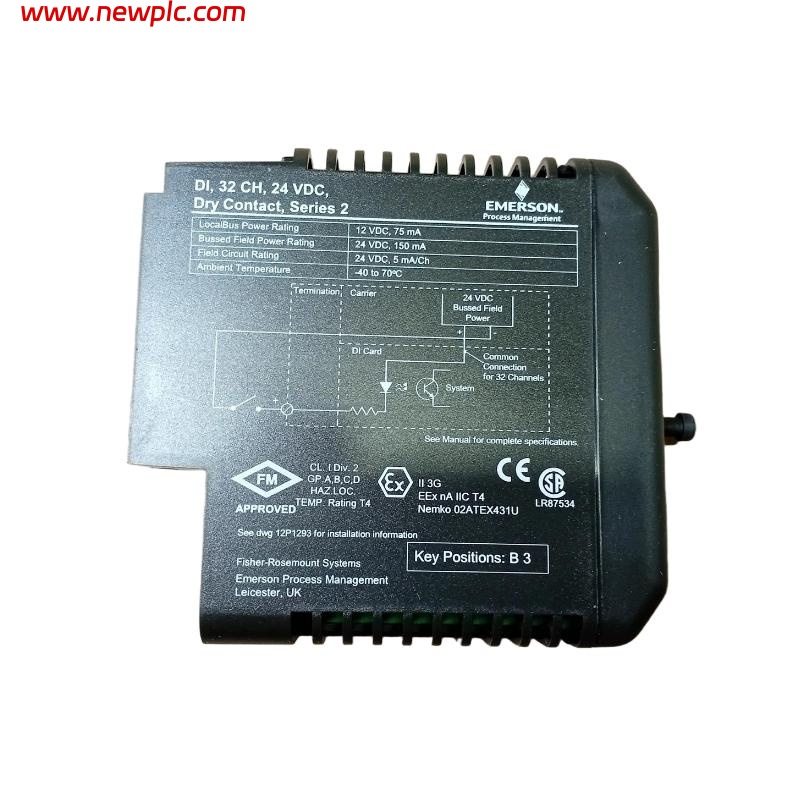 Emerson VE4001S2T2B5 Discrete Input Card with 40-Pin Grounding Terminal Block Emerson VE4001S2T2B5 Discrete Input Card with 40-Pin Grounding Terminal Block