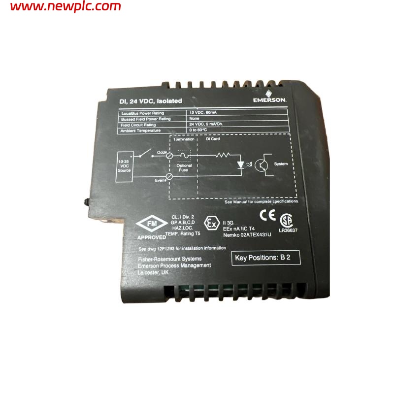 Emerson VE4001S5T2B4 Event Sequence Input Card