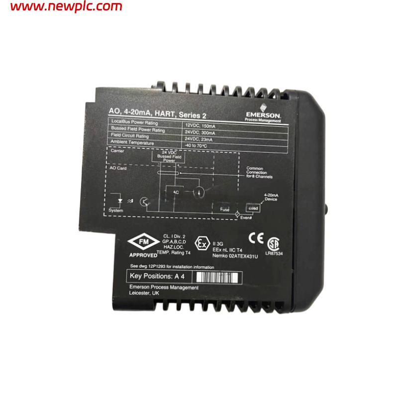 Emerson VE4002S1T2B3 KJ3202X1-BA1+KJ4001X1-CE1 Output Module with Terminal Blocks