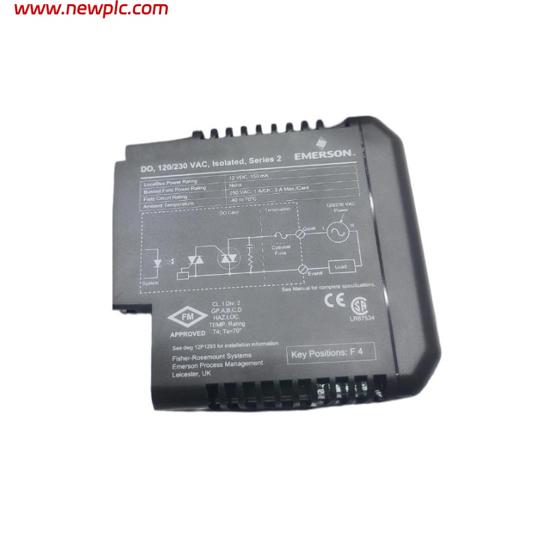 Emerson VE4002S1T2B5 KJ3204X1-BA1+KJ4001X1-CJ1 Output Module with Terminal Blocks