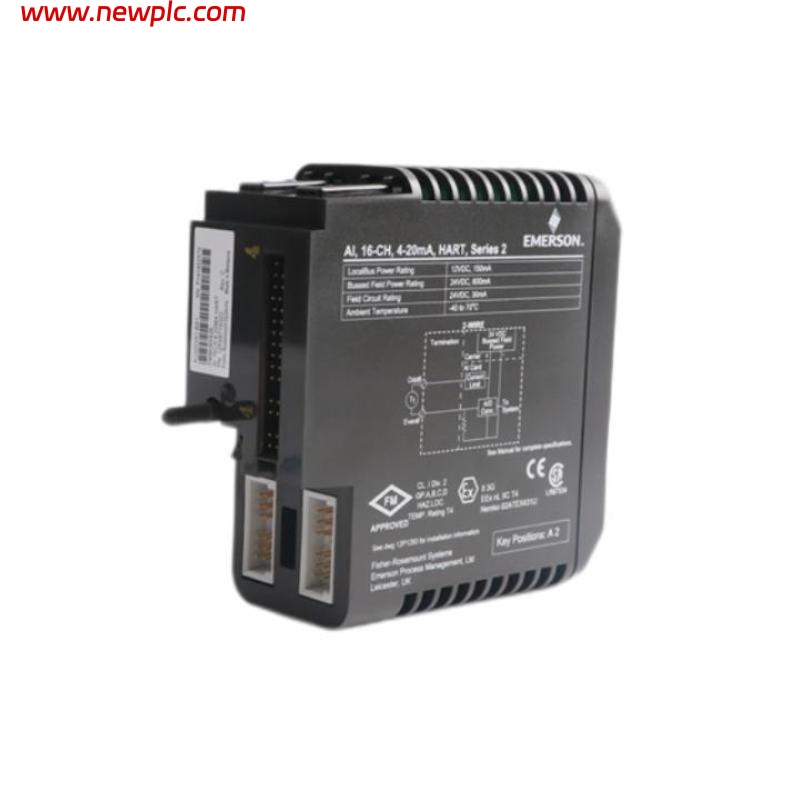 Emerson VE4003S2B9 (KJ3223X1-BA1 12P2871X012) REV.A + (KJ3223X1-EA1 12P2867X022) REV.B Input Module with Terminal Block