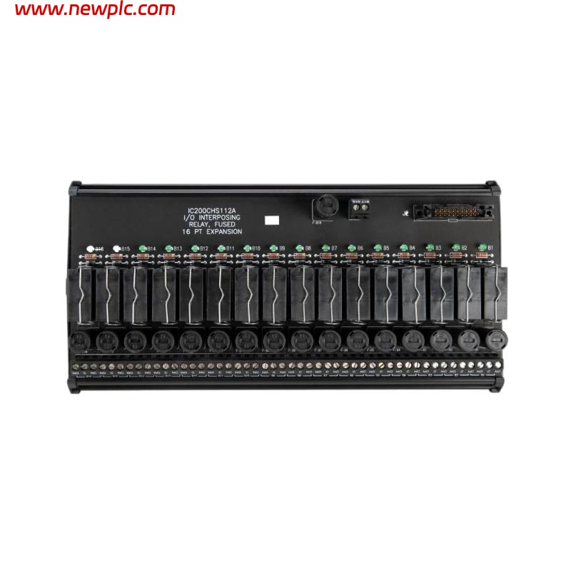 GE IC200CHS112 Relay Type Plug-in I/O Terminal Expansion Base
