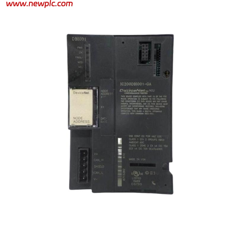 GE IC200DBI001 DeviceNet Network Interface Communication Card