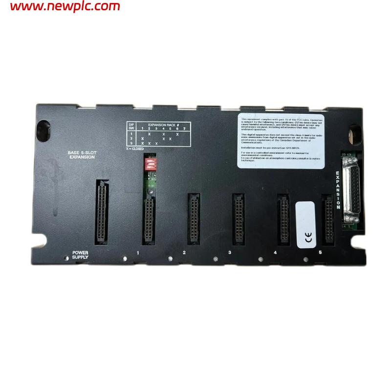 GE Fanuc IC693CHS398 5-slot Expansion Base
