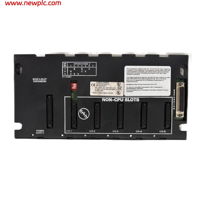 GE Fanuc IC693CHS398 5-slot Expansion Base
