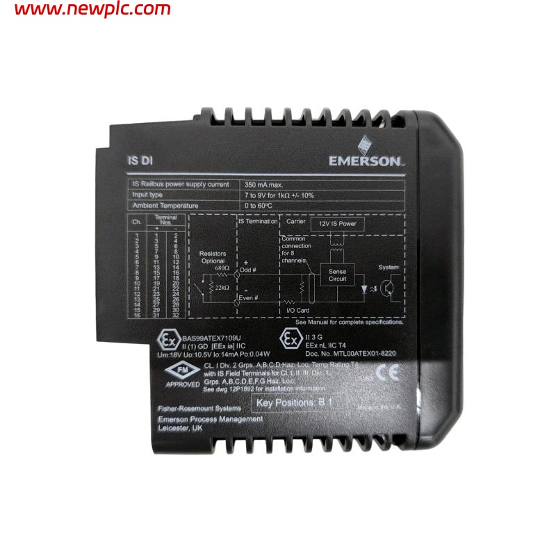 Emerson KJ3101X1-BB1 12P1866X042 IS DI Module