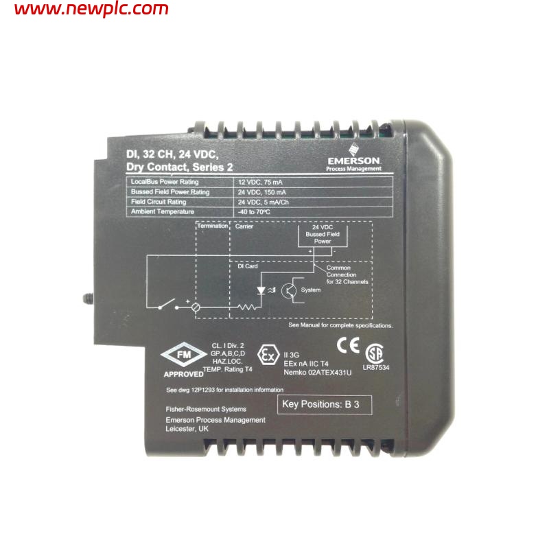 Emerson KJ3203X1-BA1 VE4001S2T2B4 12P3270X022 Dry Contact Module